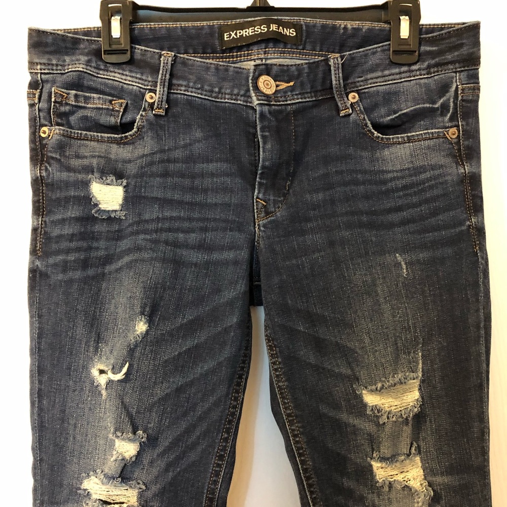 Express cropped skinny jeans